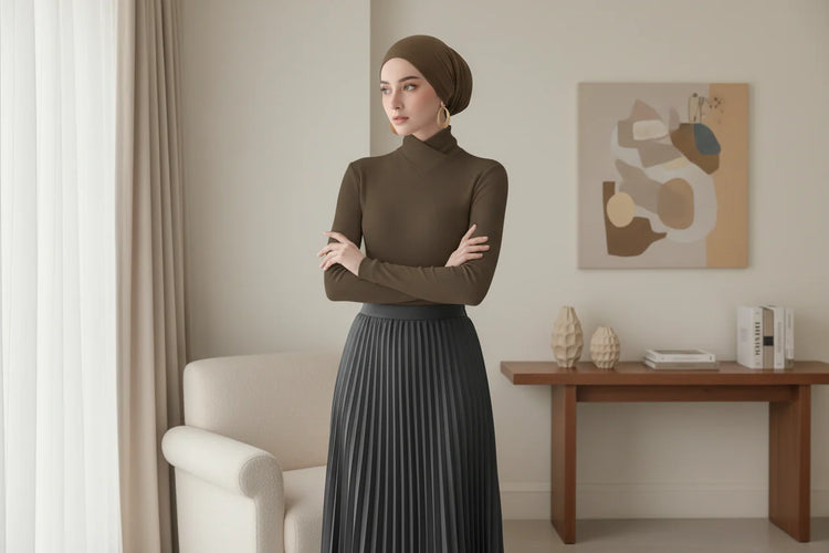 Shop Modesta’s women’s workwear collection featuring elegant modest tops, dresses, and knitwear designed for comfort, professionalism, and effortless everyday office style.